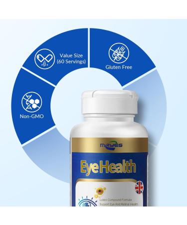 Lutein 20 mg with Zeaxanthin Bilberry Extract Vitamins E for Men and Women Dietary Supplements for Eye Health Supports Vision Clarity Antioxidant Protection & Eye Health | 60 Capsules 60 Count (Pack of 1) - Buy Online on GoSupps.com