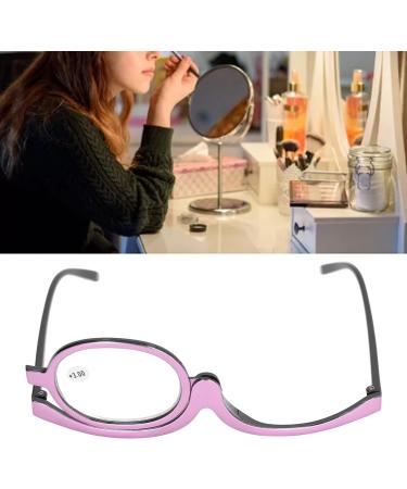 Magnifying Eye Make Up Glasses Cosmetic Eye Glasses with Case Flip Down Cosmetic Reading Glasses Spectacles for Women (+3.00) - Buy Online on GoSupps.com