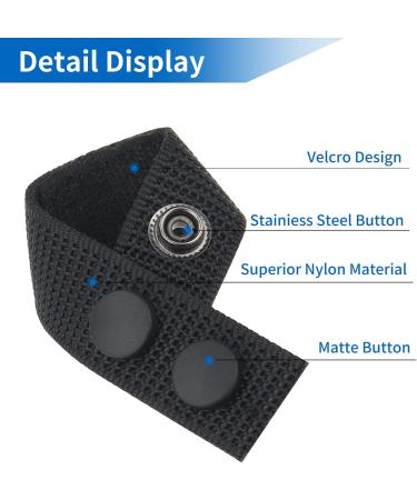 Belt Keepers with Tactical Gear Clip | Law Enforcement Nylon Duty Belt 2 Keepers with Key Holder | Police Black 5 Pcs - Buy Online on GoSupps.com