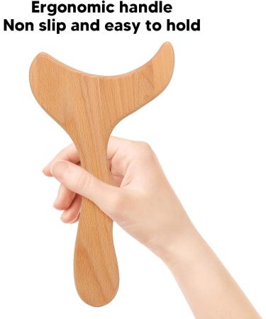 Wooden Gua Sha Scraping Massage Tool - Ergonomic Massage Board for Muscle Relaxation & Fatigue Relief - Ideal for Men & Women - Buy Online on GoSupps.com