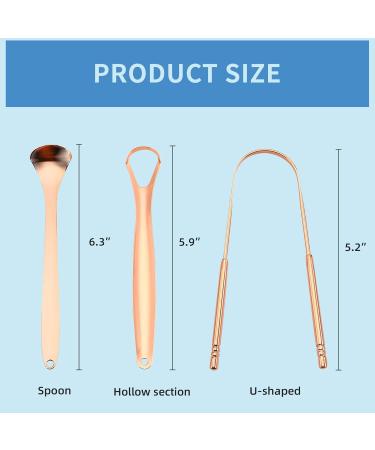 Buy Tongue Scraper - 100% Surgical Stainless Steel Tongue Cleaner for Adults & Children | Reduce Bad Breath & Enhance Oral Hygiene - Buy Online on GoSupps.com