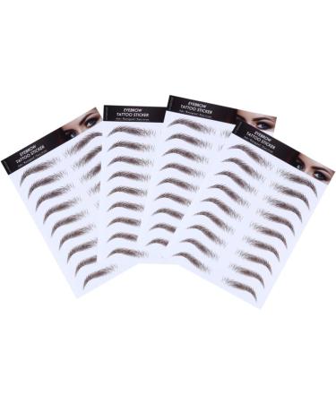 POPETPOP 8 Pcs Eyebrow Stickers Makeup Stickers Hair-like Eyebrows Eyebrow Transfer Stickers Shaping Stencil - Buy Online on GoSupps.com