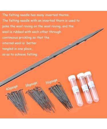 Mayboos 132 Pcs Needles Wool Felting Needles Tools Needle Felting Supplies Felting Tools Needle Felting Tool with 3 Sizes Felting Needles for Beginner Professional - Buy Online on GoSupps.com
