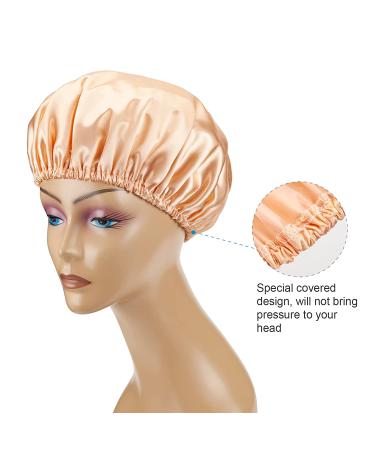 AmazerBath 4-Pack Shower Caps for Women | Double Waterproof Hair Protection, Reusable EVA Medium Size - Buy Online on GoSupps.com