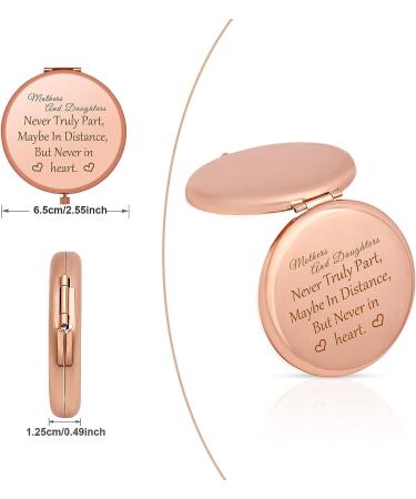 Personalized Mom Makeup Mirror Gift | Mother's Day & Birthday Present from Daughter - Jielahua Compact Pocket Mirror - Buy Online on GoSupps.com