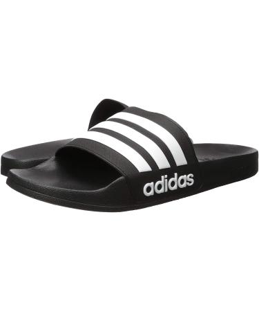 adidas Men's Adilette Shower Slide - Black/White - Size 6 - Buy Online on GoSupps.com