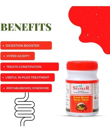 JOKE Ayurvedic Pharmacy Erand Bhrust Harde Tablet 100Tab - Buy Online on GoSupps.com
