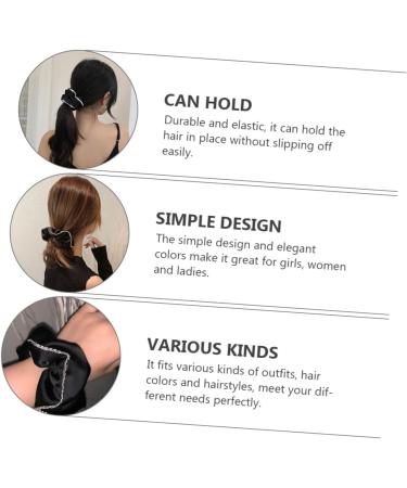 Ipetboom 1pc Hair Ring Womens Hair Clips Ponytail Hair Bands Bobbles Ponytail Holder Girls Hair Bobbles Elastic Hair Bobbles Pearl Headpiece Girls Hair Scrunchy Fabric Hairpin Curly Miss - Buy Online on GoSupps.com