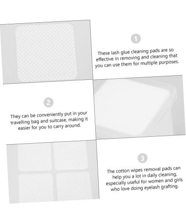 2 Boxes Eyelash Cleaning Pads & Glue Wiping Cloths - Lint-Free Adhesive Wipes for Lash Extensions & Makeup Removal - Buy Online on GoSupps.com