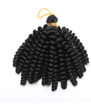 6" Short Marley Bob Crochet Braiding Hair Extensions Synthetic Twist Deep Wavy Curly Hairpieces Marley Braids - Dark Black - Buy Online on GoSupps.com