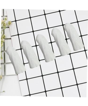 FRCOLOR Finger Guard 5pcs - Protective Finger Sleeves & Thumb Covers for Injury Prevention Heat Insulation & Nail Protection - White & Gold - Buy Online on GoSupps.com