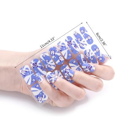QHHVAIT Semi Cured Gel Nails Art Sliders Manicure Decor UV LED Lamp Semi Cured Gel Design Nail Decals Fashion Nail Sticker Decor Style Ze0302 - Buy Online on GoSupps.com