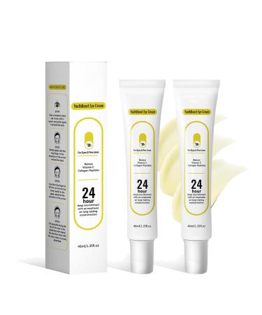 Revive Retinol Eye Cream with Peptide | Anti-Aging Treatment Reduces Wrinkles for Face and Neck Fine Lines Firms & Hydrates for All Skin Types | Boosts Collagen Improves Skin Texture | 1.35oz 2PCS