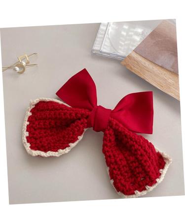 FOMIYES 1pc Hairpin Bows Hair Clip Bowknot Hair Clips Bows Hair Holder Bow Hair Clip Christmas Hair Barrettes Girls Hair Accessories Girl Bows Hair Bow Child Spring Clip Fabric Sweet - Buy Online on GoSupps.com