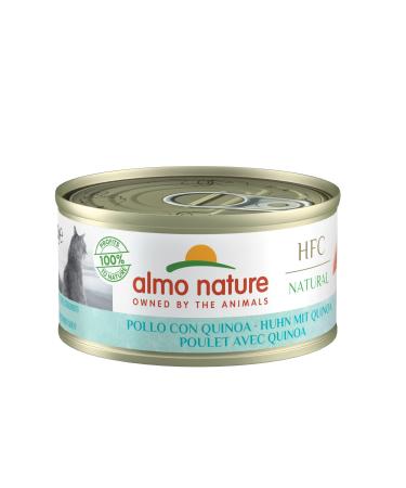 Almo Nature HFC Natural Chicken with Quinoa wet food for adult cats 24 packs of 70 g each - Buy Online on GoSupps.com
