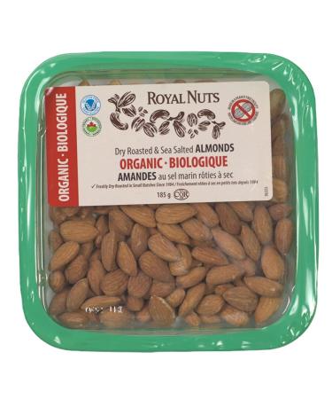 ROYAL NUTS Organic Almonds W/S 185 Grams