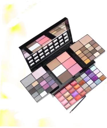 Beavorty 2pcs 74 Eyeshadow Palette Lip Gloss Blush set makeup Glitter 18*11cmx2pcs Picture 1x2pcs - Buy Online on GoSupps.com