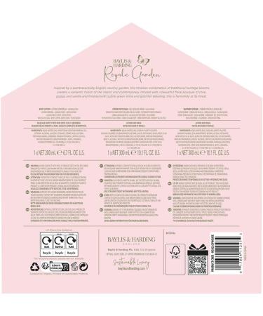 Baylis & Harding Royale Garden Rose Poppy & Vanilla Luxury Bathing Set - Vegan Friendly - Buy Online on GoSupps.com