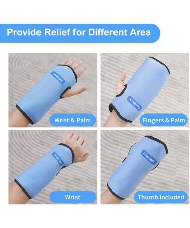 Comfpack Wrist Ice Pack - Reusable Hot Cold Therapy for Carpal Tunnel, Hand Surgery, Rheumatoid, Tendinitis - Pain Relief - Buy Online on GoSupps.com