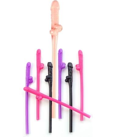 15+1 Bachelorette Penis Straws Confetti Pack Crazy Hen Nighty Penis Straws Funny Drinking Straws Party Pack - Buy Online on GoSupps.com