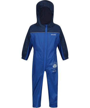 Regatta Kids Puddle Iv All-in-One Suit - 2-3 Years - Nautical Blue/Dark Denim - Buy Online on GoSupps.com