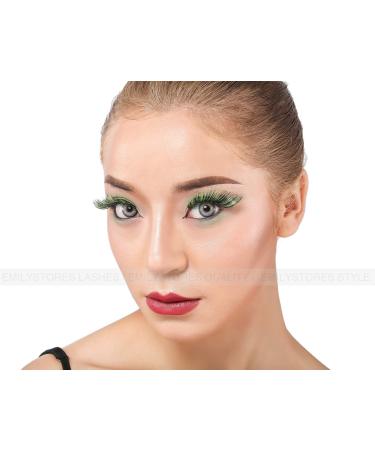 EMILYSTORES Green Fortune Teller Halloween Eyelashes - 1 Pair for Party Costume - Buy Online on GoSupps.com
