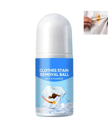 Portable Stain Remover Clothes Stain Remover Portable Stain Remover No-wash Instant Stain Remover Pen Stain Remover Roller-Ball Cleaner for Clothes Roll Bead Design 50ml