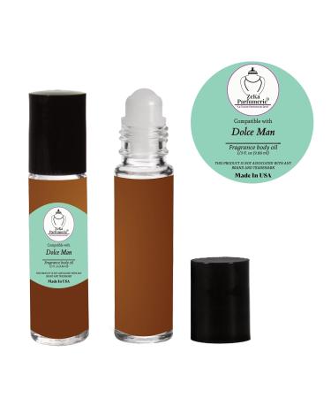 ZEKA PARFUMERIE Dolce Man (M) Fresh Citrus Aromatic & Woody Fragrance Body Oil for Men Alcohol-Free Perfume Oil Roll-On Long Lasting Made in USA 1/3 fl oz (9.86 ml) Free Economy Shipping - Buy Online on GoSupps.com