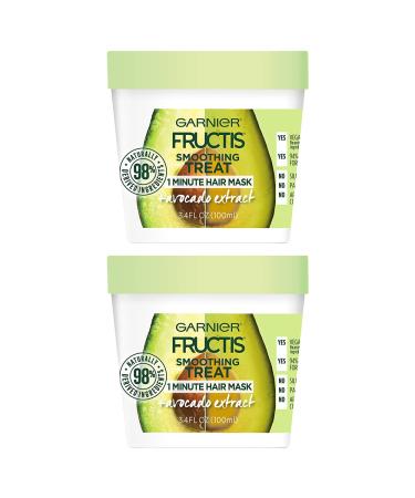 Garnier Fructis Smoothing 1 Minute Hair Mask Avocado 3.4 fl. oz. (Pack of 2) - Buy Online on GoSupps.com