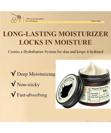  Beliky Girl Beef tallow for skin organic grass-fed tallow balm beef tallow and honey balm deeply nourishing for face and body moisturizing cream for dry skin - Buy Online on GoSupps.com