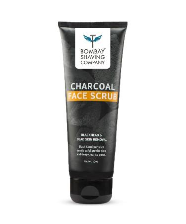 Charcoal Face Scrub with Black Sand - Exfoliate & Reduce Blackheads | 100g - Buy Internationally - Buy Online on GoSupps.com