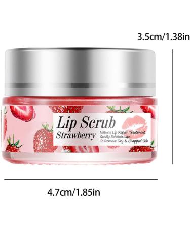 Lip Scrub Exfoliator Lip Overnight Moisturizer Sleeping Cream Lip Repair Balm Strawberry Makeup Moisturizer Liquid Lip - Buy Online on GoSupps.com