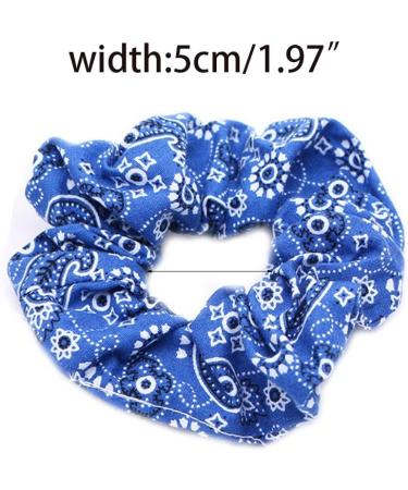 Philsp Women s Bohemian Hair Rings - Pleated Ponytail Holder in Light Blue & 6 Colors | Retro Ethno Style - Buy Online on GoSupps.com