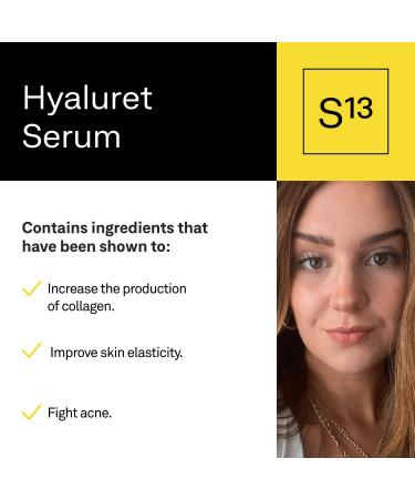 facetheory Hyaluret Serum S13 - Hydrating Face Serum Retinoic and Hyaluronic Acid Stronger Than Retinol Serum Vegan and Cruelty-Free Made in the UK | 30 ml - Buy Online on GoSupps.com