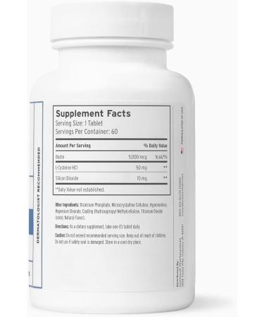 Elon Matrix 5000 Hair & Nail Vitamins - Biotin 5000mcg for Hair Growth - 60 Day Supply Promotes Healthy Hair & Nails Suitable for All Hair Types - Buy Online on GoSupps.com