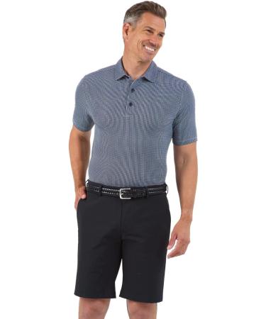 IBKUL Men's Athleisure Wear UPF 50+ Icefil Cooling Tech Polo - Black/White Mini Check - X-Large - Buy Online on GoSupps.com
