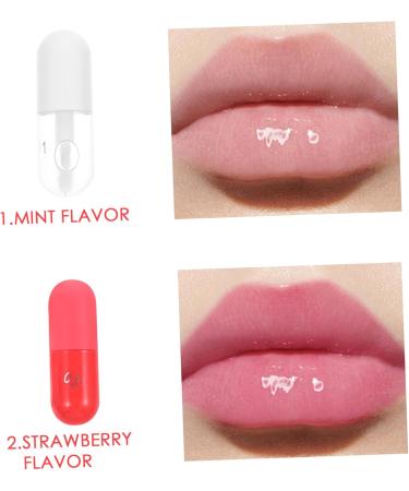  Beatifufu Moisturizing Cream 2 Pieces Oil For Plumper Natural Sleeping Lip Masks Plumper Shiny Plumping Celebrity Care Stamp Pvc Nourishing - Buy Online on GoSupps.com