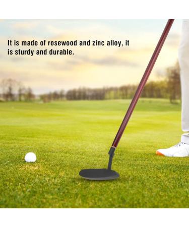Sturdy Zinc Alloy Golf Putter with Premium Grip | Portable Mini Kids Club for Men, Junior, Adults | Indoor Outdoor Putting Practice | Detachable Push Rod | Right & Left Handed | Rosewood - Buy Online on GoSupps.com