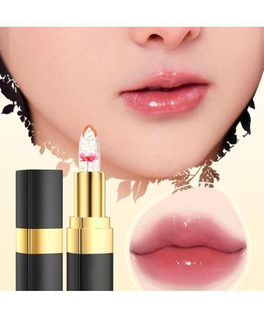  LINGJIONG Jelly lipstick with a flower inside Magic lipstick with color pH temperature color Lingjiong moisturizing nourishing tinted lip balm - Buy Online on GoSupps.com