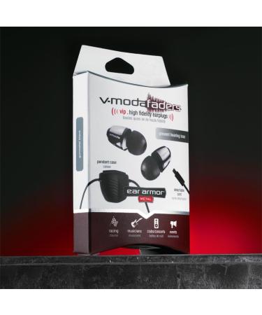 V-MODA Faders Tuned Metal Earplugs - Gunmetal Black | Standard Packaging - Buy Online on GoSupps.com