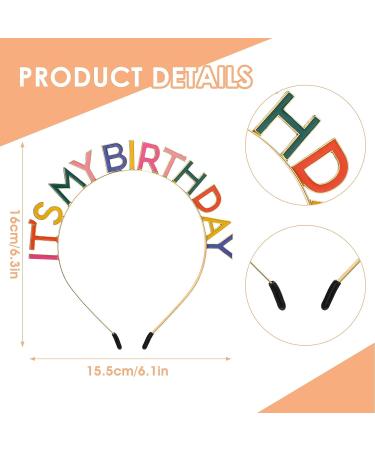 Sibba Birthday Crown - Queen Princess Tiara Headband for Women Girls | Happy Birthday Party Decorations & Gifts - Buy Online on GoSupps.com