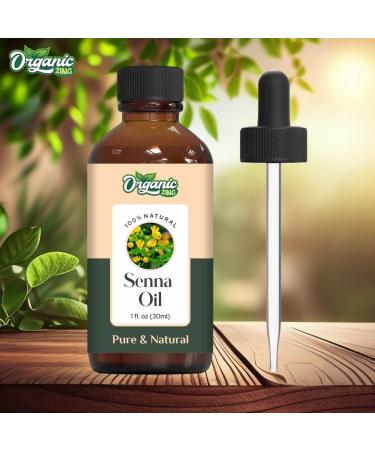 Organic Zing Senna Oil Cosmetic Grade (30 ml / 1.01 fl oz) - Botanical Oil for Skin Care Hair Blends & DIY Formulations - Buy Online on GoSupps.com