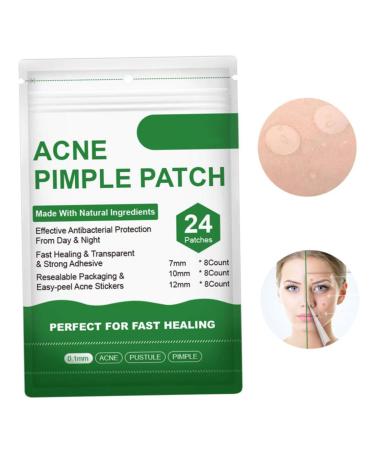 Acne Healing Patches - Invisible Skin Treatment Stickers | 24 Pack for Fast Acne Relief - Buy Online on GoSupps.com