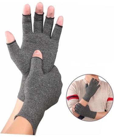 Mobestech 3 Pairs Grey Half Finger Compression Sports Gloves - Breathable Safety Hand Gloves for Indoor Use - Buy Online on GoSupps.com