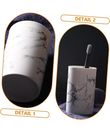 Goohochy Mouthwear Cup - Multi-Purpose Toothbrush & Teaspoon Holder | Stylish Ceramic Bathroom Storage for Ceramics Lovers - Buy Online on GoSupps.com