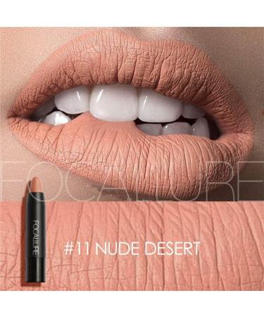 FOCALLURE Ultra Chic Matte Lipstick Long Lasting Waterproof Lip Crayon in Nude Desert Shade - Buy Online on GoSupps.com