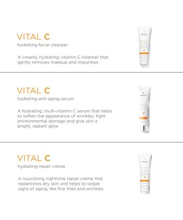 IMAGE Skincare Vital Hydration 3-Step Vitamin C Routine | Anti-Aging Hyaluronic Acid For Dry & Dull Skin | 3 Piece Set - International Shipping - Buy Online on GoSupps.com
