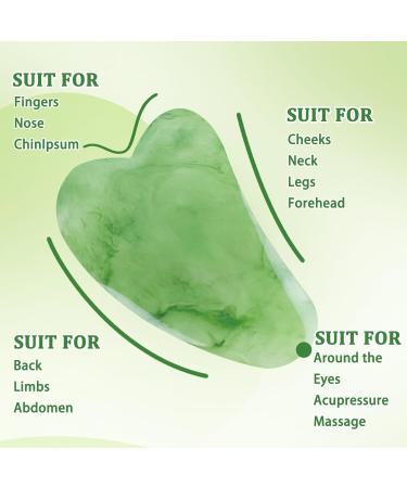 2pcs Gua Sha Stone Set for Face Massage | Premium Gray Velvet Pouch | Enhance Your Beauty Routine - Buy Online on GoSupps.com