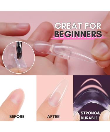Makartt Poly Nail Gel Kit - Clear Pink Fall Color Nail Extension Gel Set - Buy Online on GoSupps.com