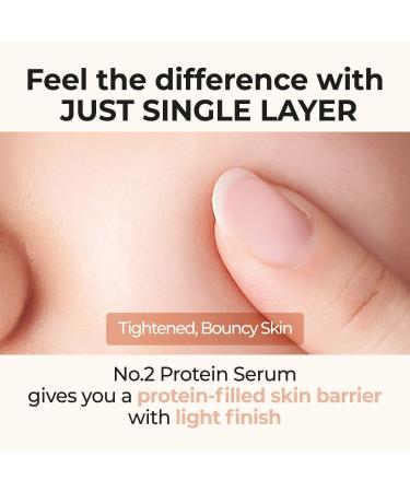 numbuzin No.2 Protein 43% Creamy Serum | Core Protein Complex Oat Protein Ceramide Panthenol Skin Barrier Strengthening Tighten Loose Skin | Korean Skin Care for Face 50ml - Buy Online on GoSupps.com